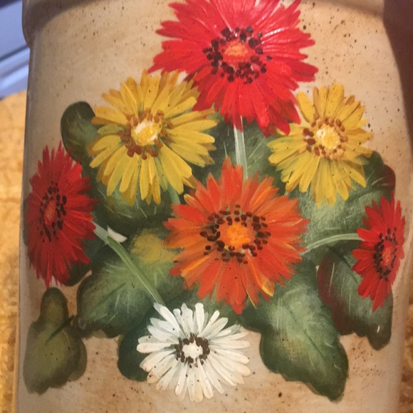Other - Stoneware crock- hand painted-2 quart size